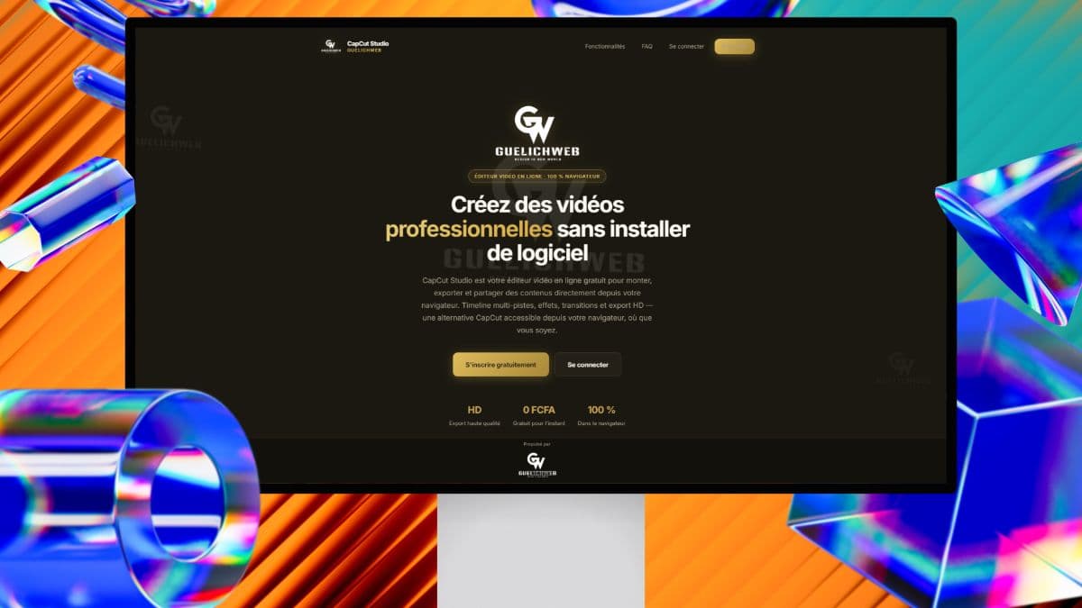 Studio d'édition vidéo web